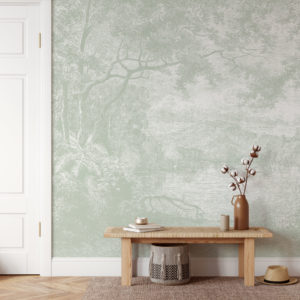 Mountain Ranges - Sage Green Wallpaper | Grafico Melbourne