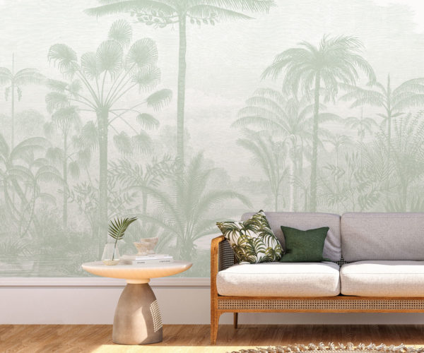 Amazon Palms - Sage Green Wallpaper | Grafico Melbourne