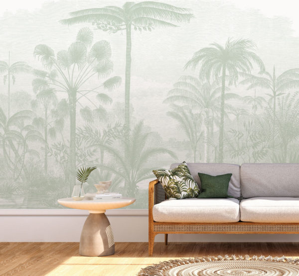 Amazon Palms - Sage Green Wallpaper | Grafico Melbourne