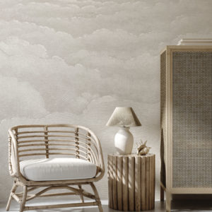 Etched Clouds - Warm Grey Wallpaper | Grafico Melbourne