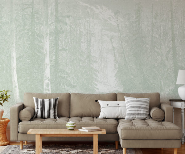 Fir Forest - Sage Green Wallpaper | Grafico Melbourne