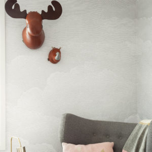 Etched Clouds - Cool Grey Wallpaper | Grafico Melbourne