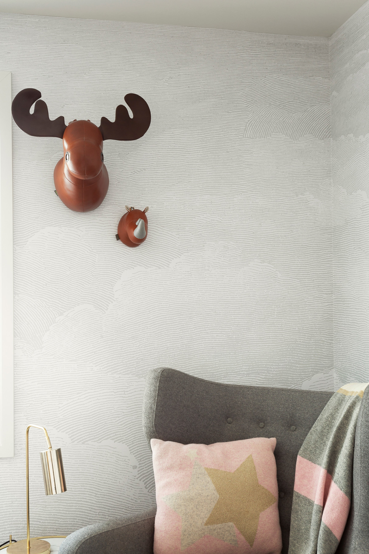 Etched Clouds - Cool Grey Wallpaper | Grafico Melbourne