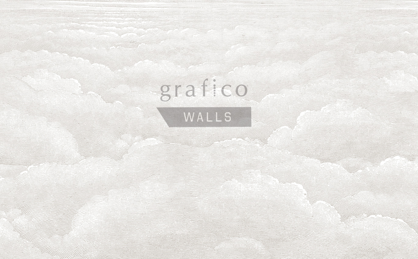 Etched Clouds - Warm Grey Wallpaper | Grafico Melbourne