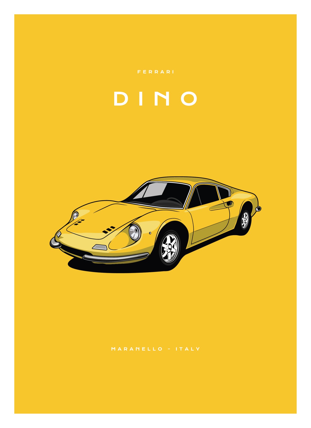 Ferrari - Dino - Yellow