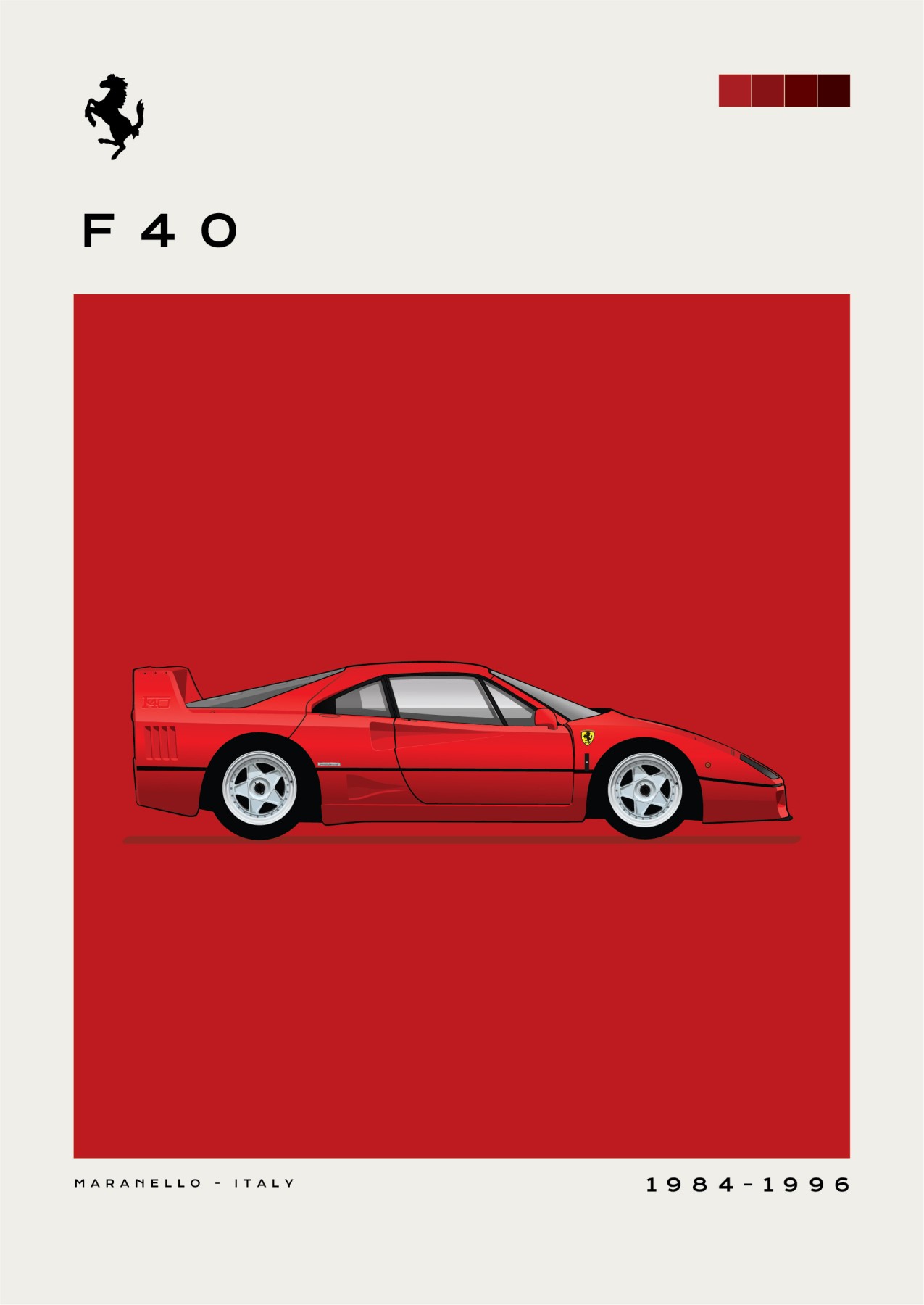 Ferrari - F40 - Red