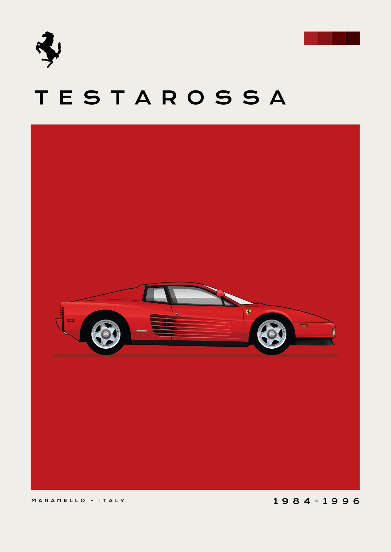 Ferrari - Testarossa - Red