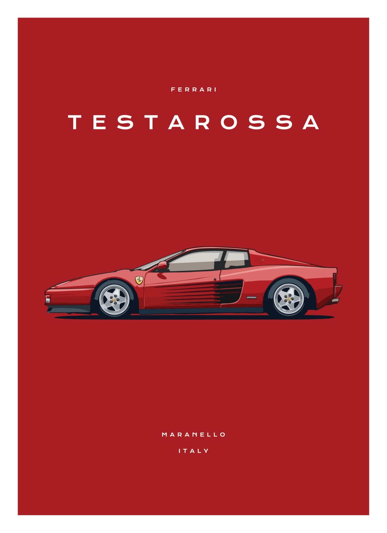 Ferreari - Testarossa - Red