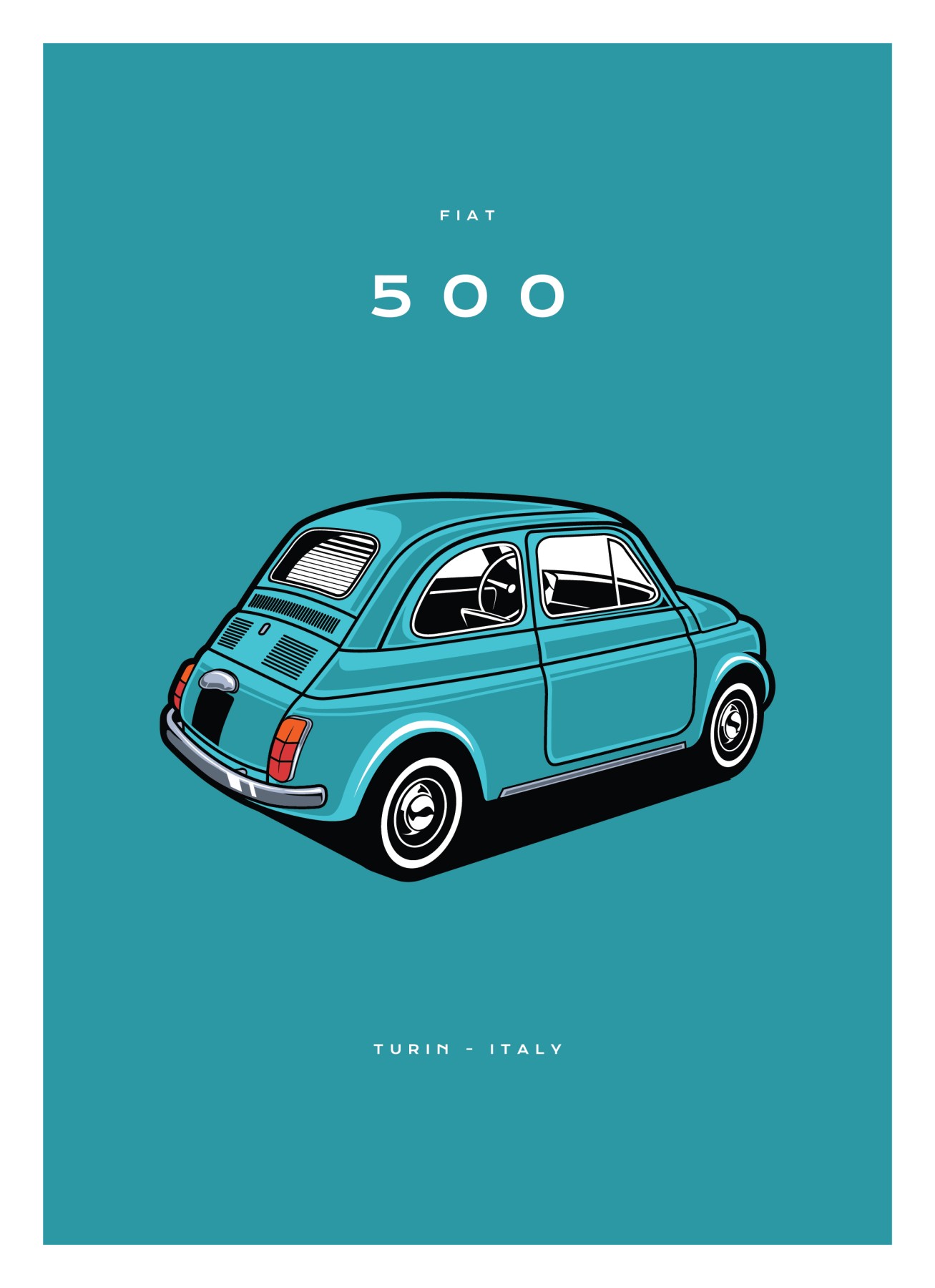 Fiat - 500 - Blue