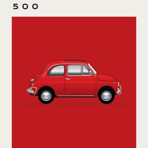 Fiat - 500 - Red