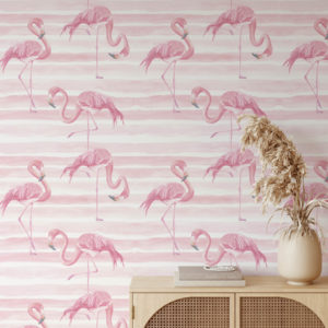 Flamingos Wallpaper | Grafico Melbourne