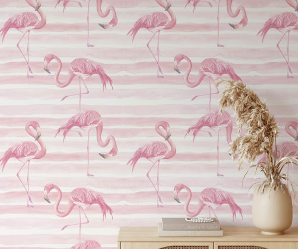 Flamingos Wallpaper | Grafico Melbourne