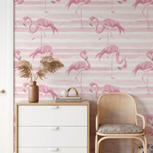 Flamingos Wallpaper | Grafico Melbourne