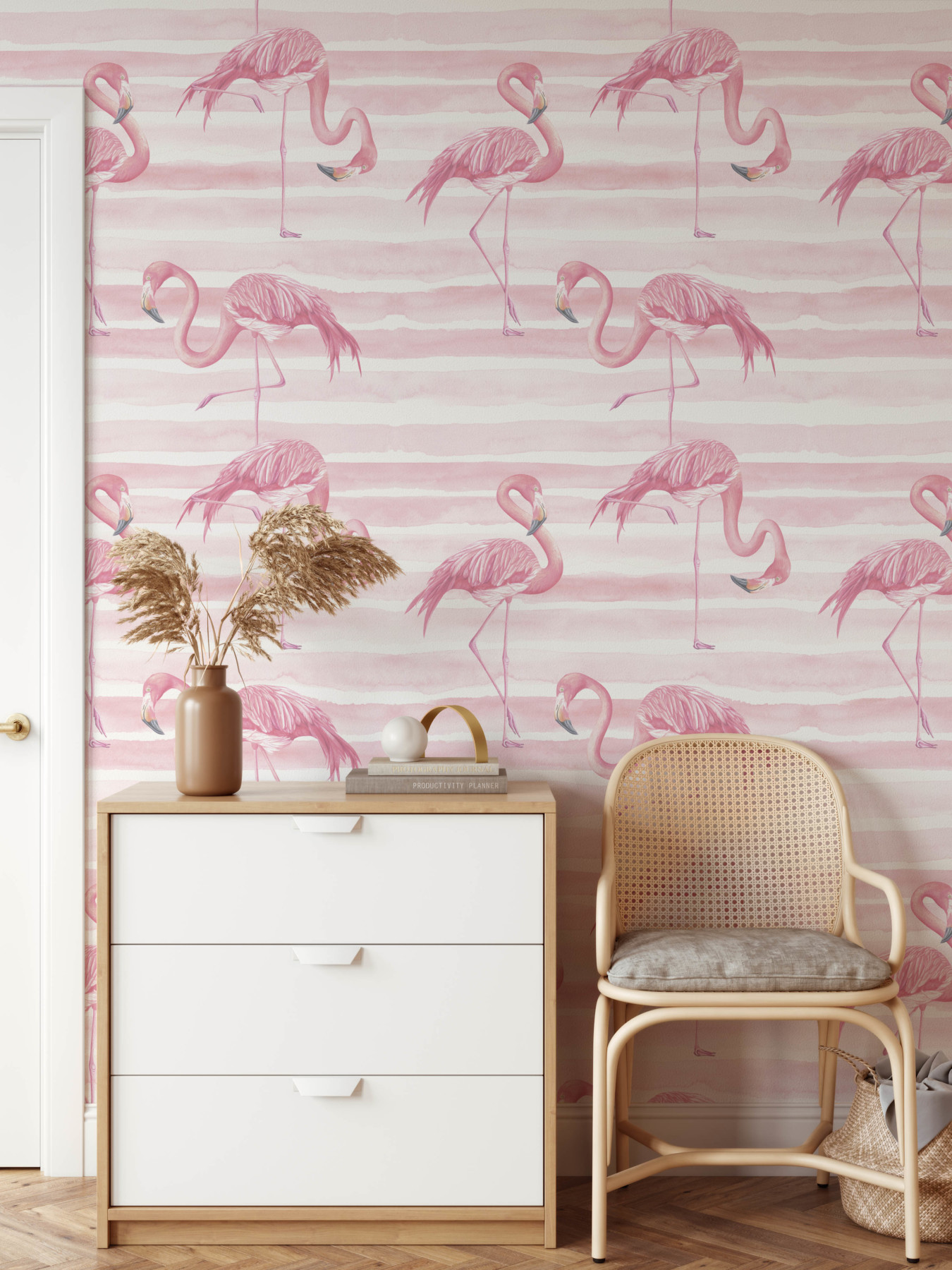 Flamingos Wallpaper | Grafico Melbourne