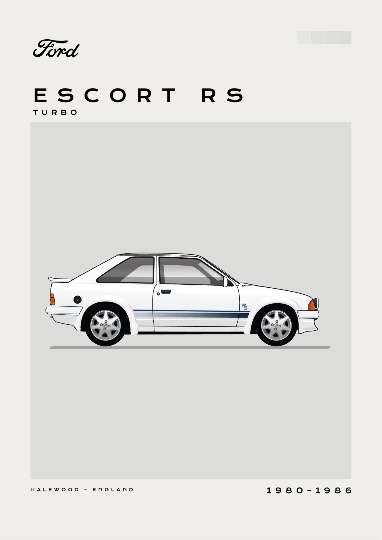 Ford - Escort RS - Grey