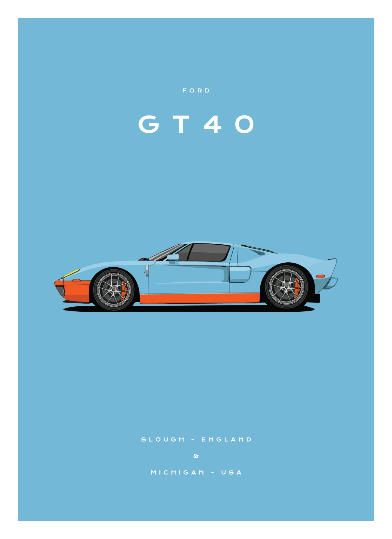 Ford - GT40 - Blue