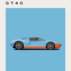 Ford - GT40 - Blue