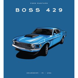 Ford - Mustang - Boss 429 - Blue