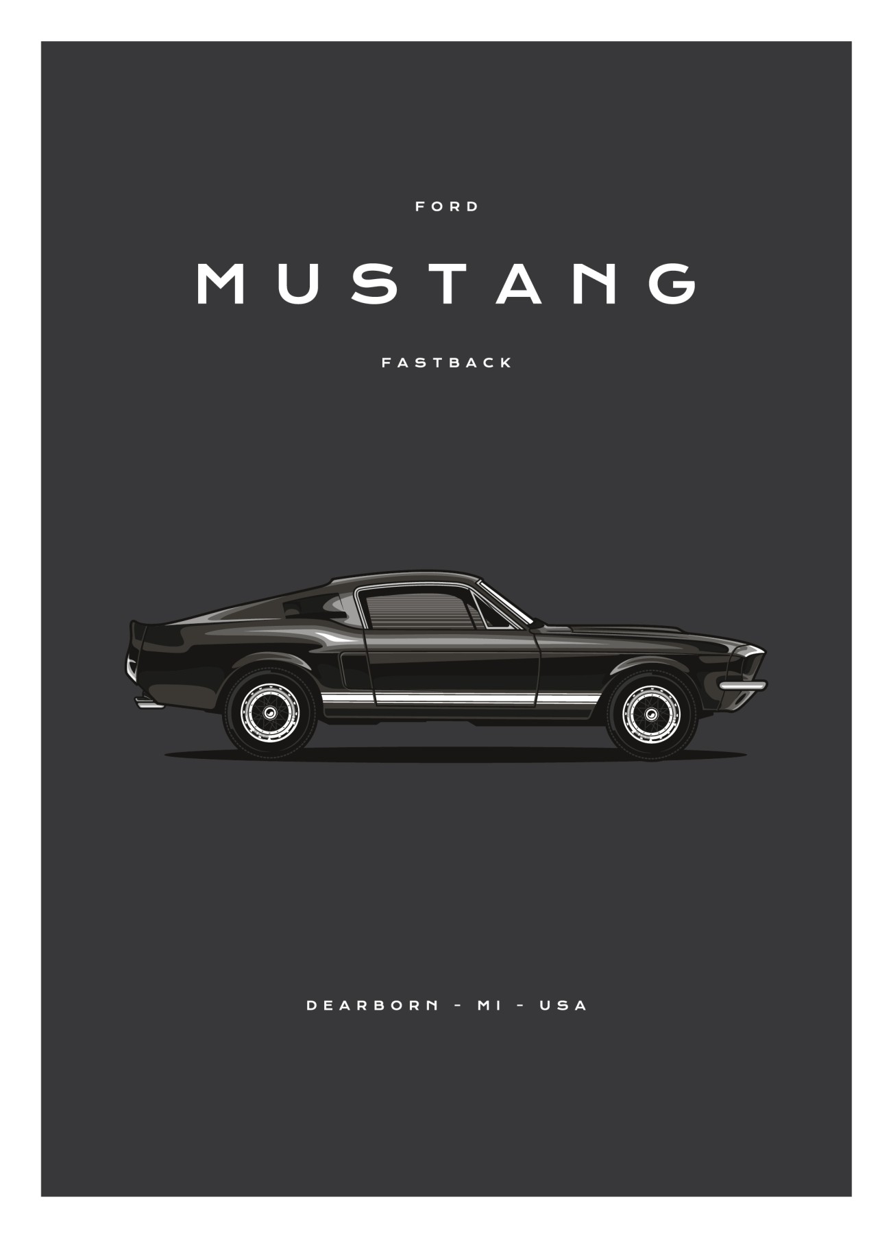 Ford - Mustang - Fastback - Black