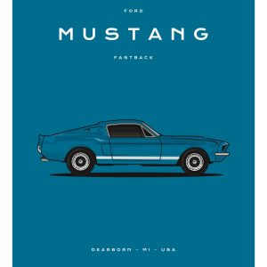 Ford - Mustang - Fastback - Blue