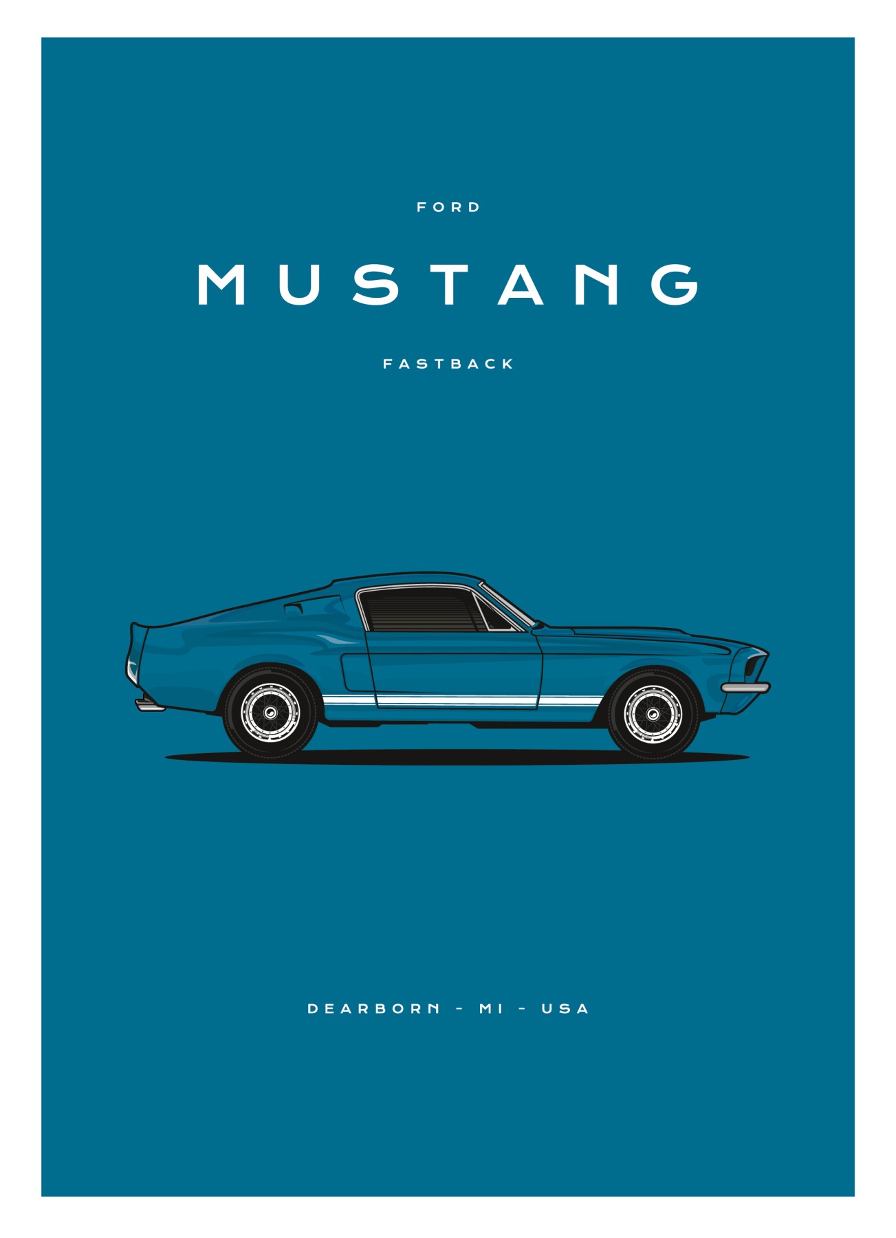 Ford - Mustang - Fastback - Blue