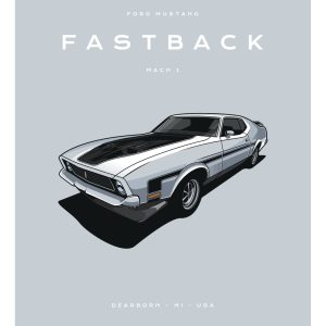 Ford - Mustang - Fastback- Mach1 - Grey