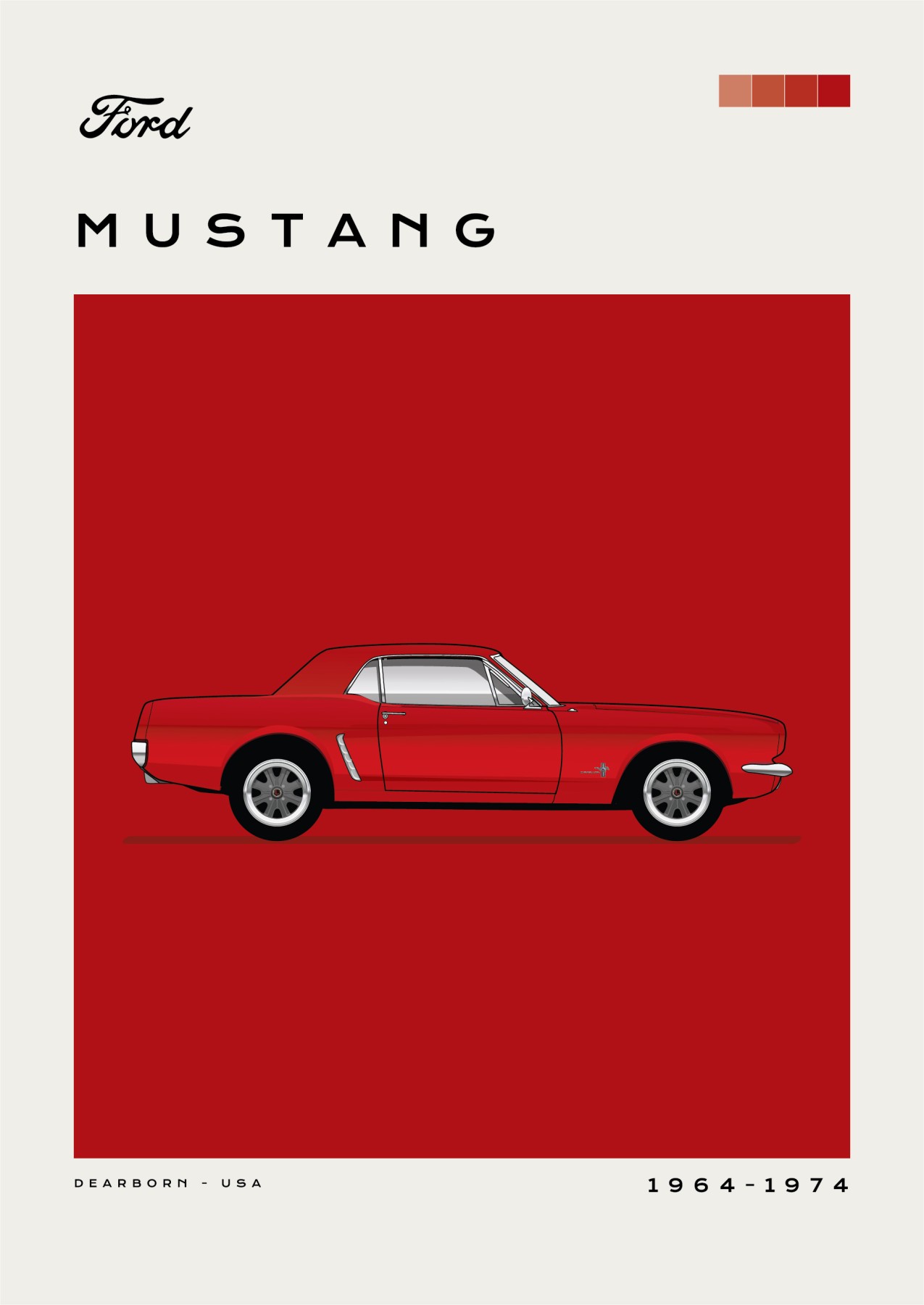 Ford - Mustang - Red