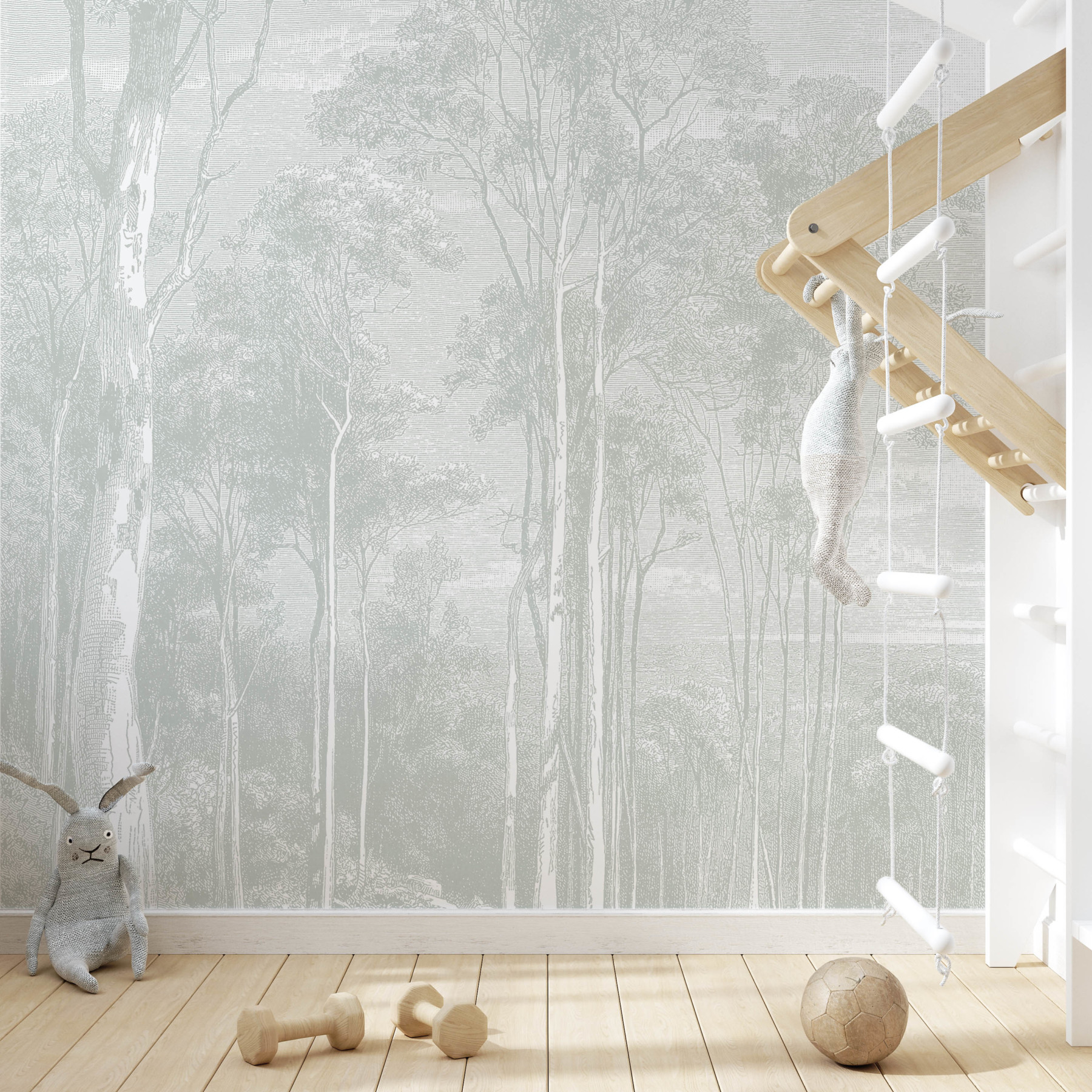 Giant Eucalypt - Light Green Wallpaper | Grafico Melbourne