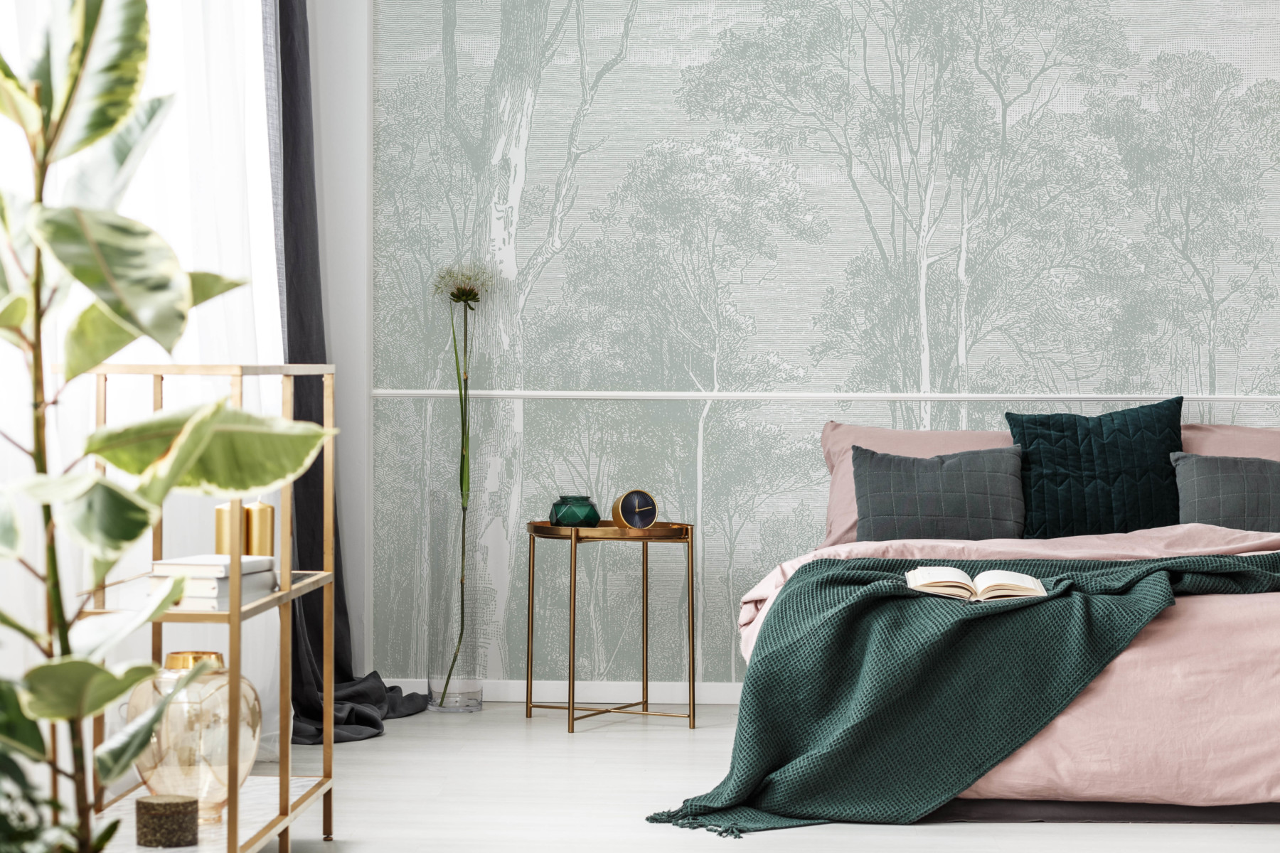 Giant Eucalypt - Light Green Wallpaper | Grafico Melbourne