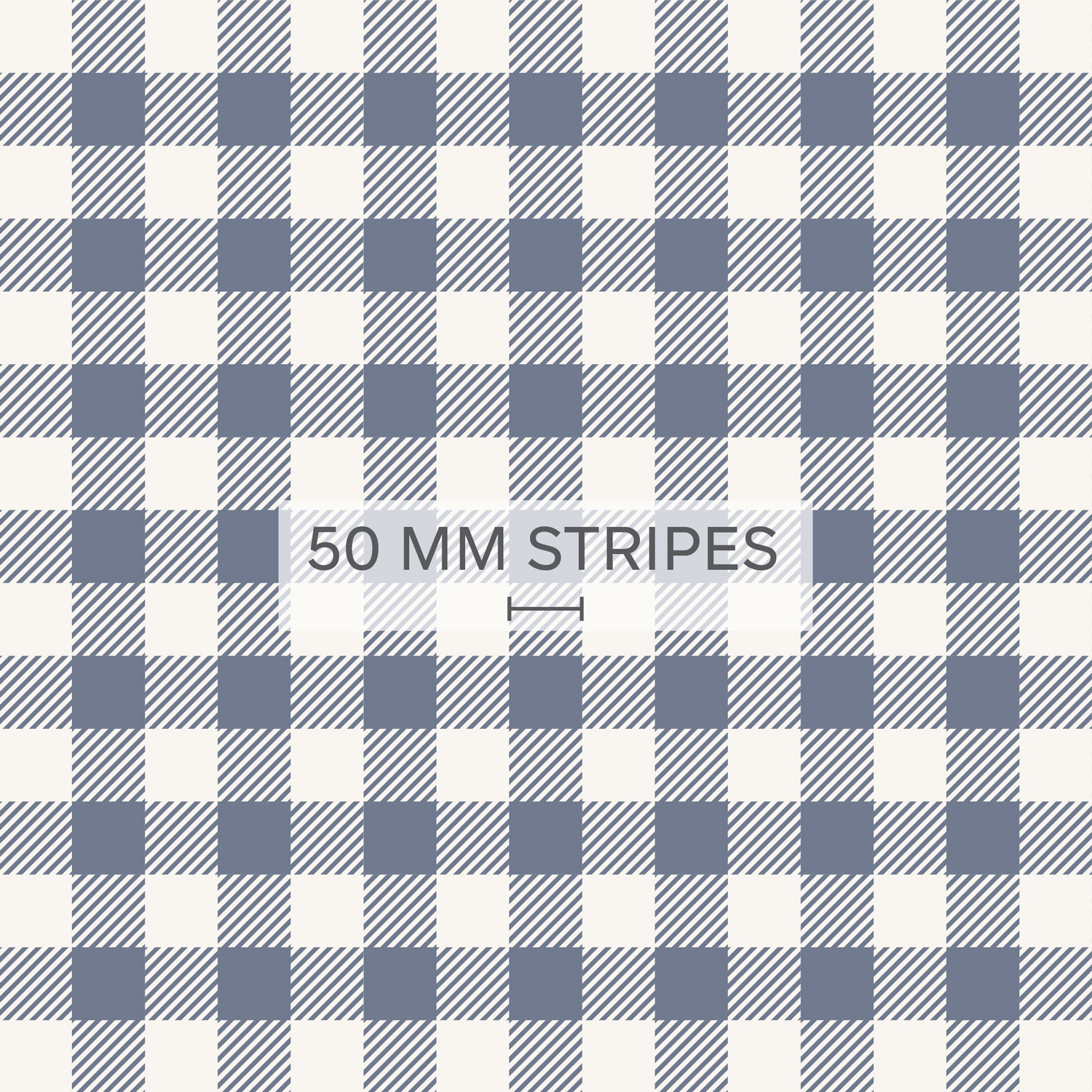 Gingham Check - Steel Blue Wallpaper | Grafico Melbourne