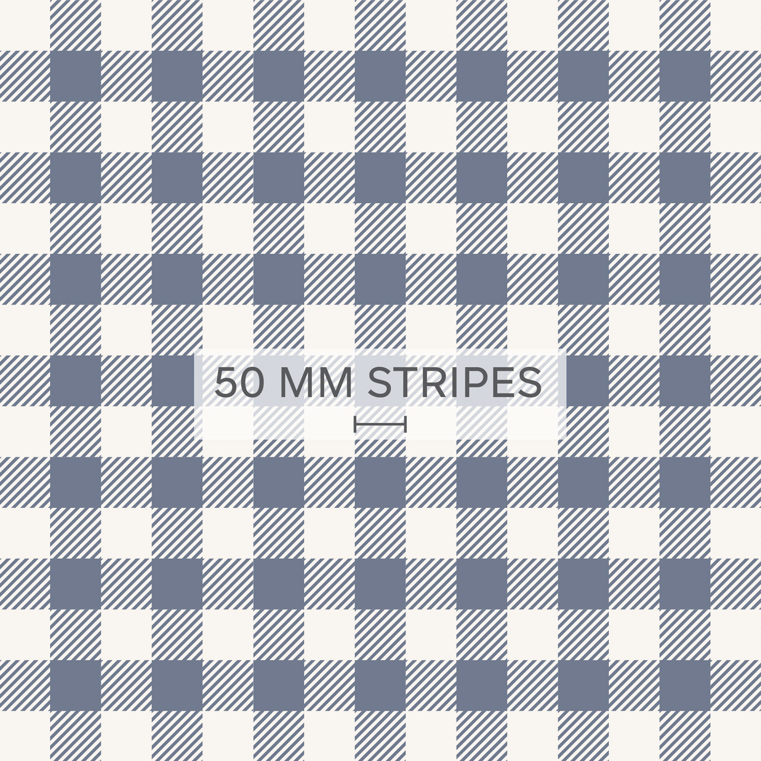 Gingham Check - Steel Blue Wallpaper | Grafico Melbourne