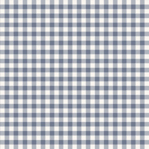 Gingham Check - Steel Blue Wallpaper | Grafico Melbourne