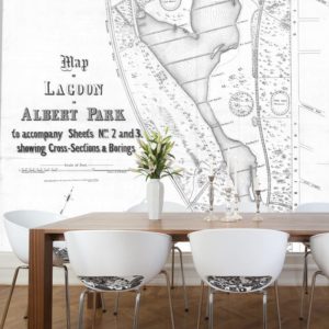 Albert Park Vintage Map | WALLPAPER