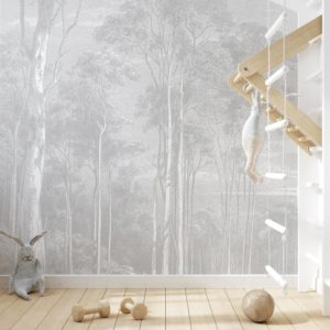 Giant Eucalypt - Light Grey Wallpaper | Grafico Melbourne