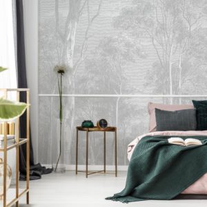 Giant Eucalypt - Light Grey Wallpaper | Grafico Melbourne