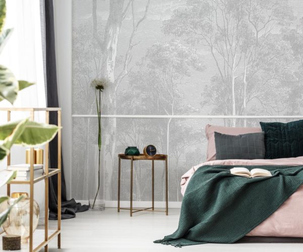 Giant Eucalypt - Light Grey Wallpaper | Grafico Melbourne