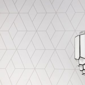 Art Deco Inspired Warm Grey/White | WALLPAPER