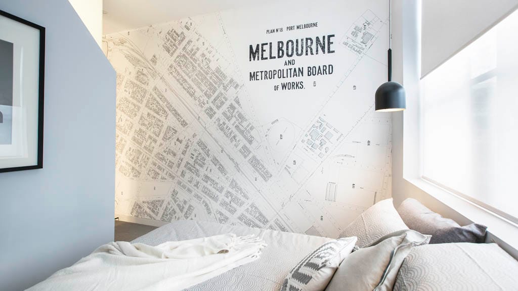 Vintage Port Melbourne Map | WALLPAPER