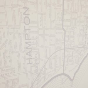 Bayside Melbourne Map - Light Steel Wallpaper  - Grafico