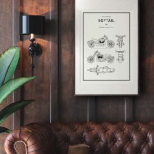 Motorbike Blueprints PRINT Series | Grafico Melbourne