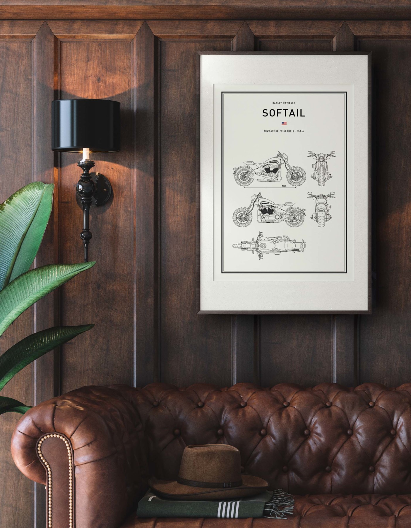 Motorbike Blueprints PRINT Series | Grafico Melbourne