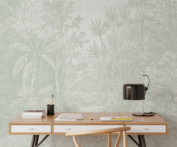 Hidden Oasis - Sage Green Wallpaper | Grafico Melbourne