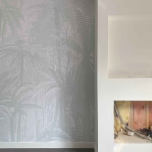 Fern Jungle - Light Sage Green Wallpaper | Grafico Melbourne