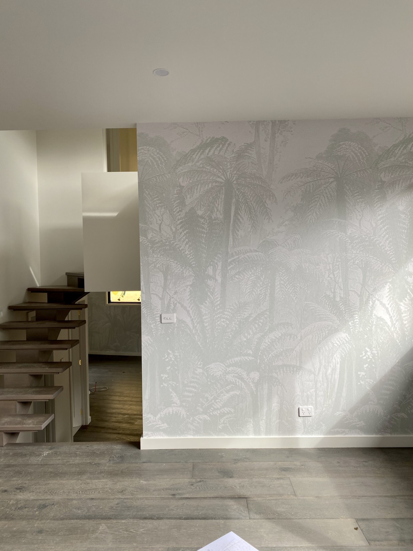 Fern Jungle - Light Sage Green Wallpaper | Grafico Melbourne