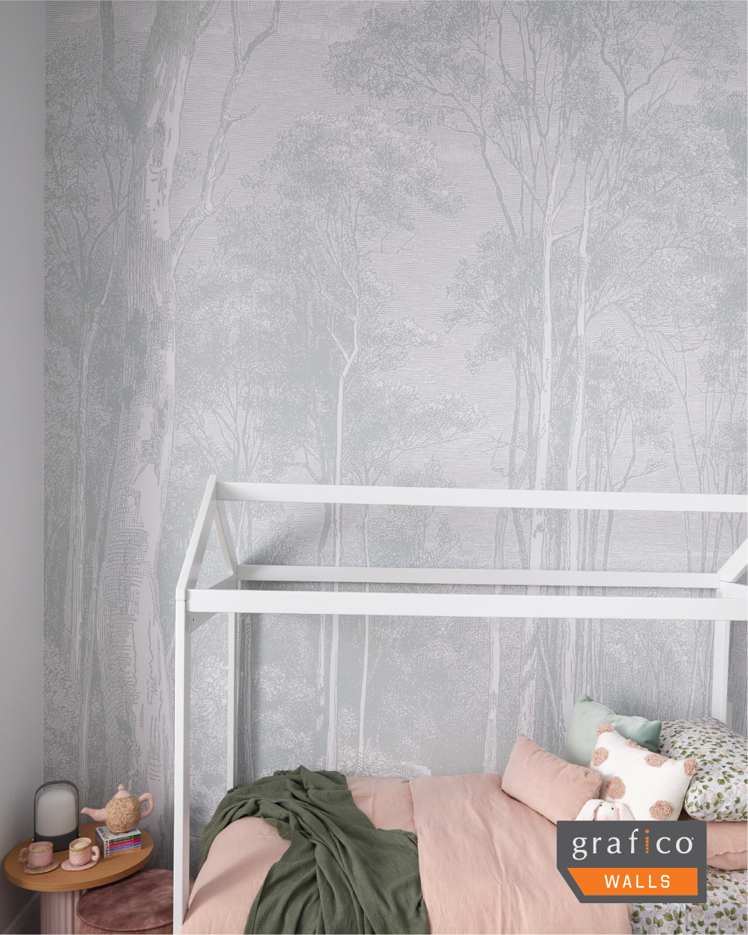 Giant Eucalypt - Light Green Wallpaper | Grafico Melbourne