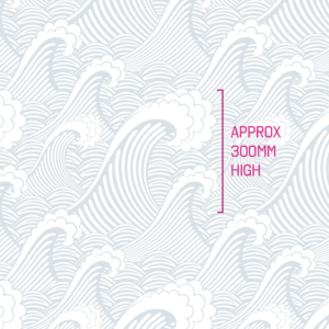 Japan Wave - Powder Blue Wallpaper | Grafico Melbourne