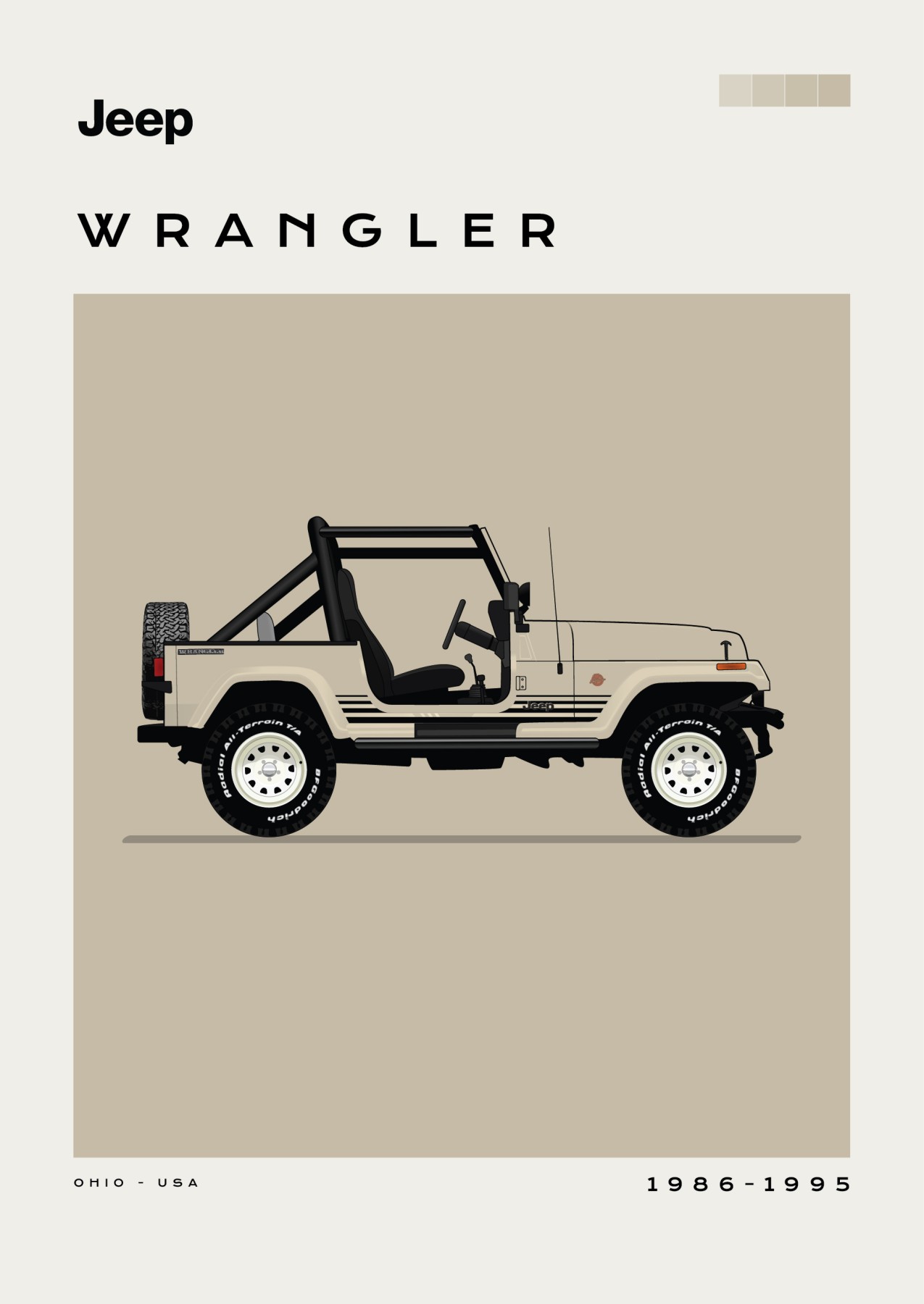 Jeep - Wrangler - Creme