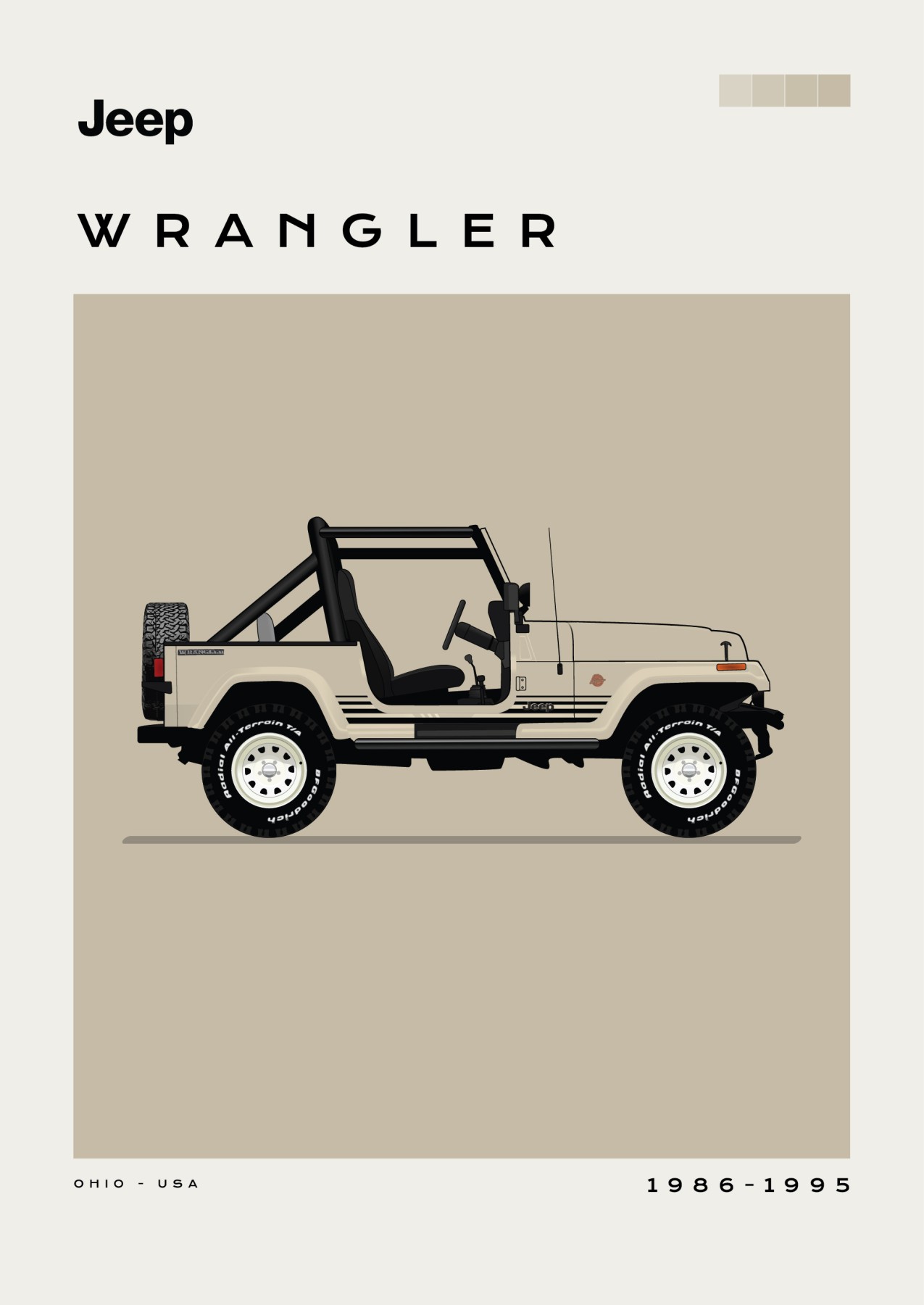 Jeep - Wrangler - Creme