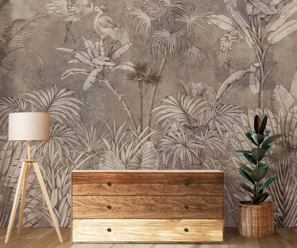 Jungle Fresco - Beige | WALLPAPER | Grafico Melbourne