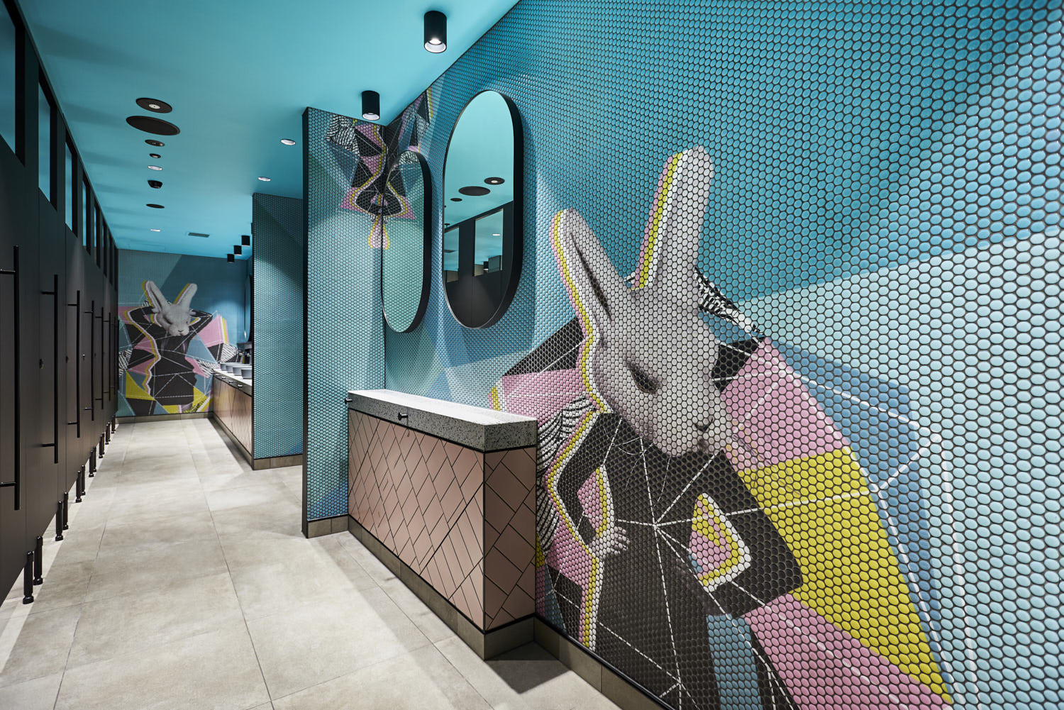 Melbourne Central amenities  makeover with Mosaico Digitale